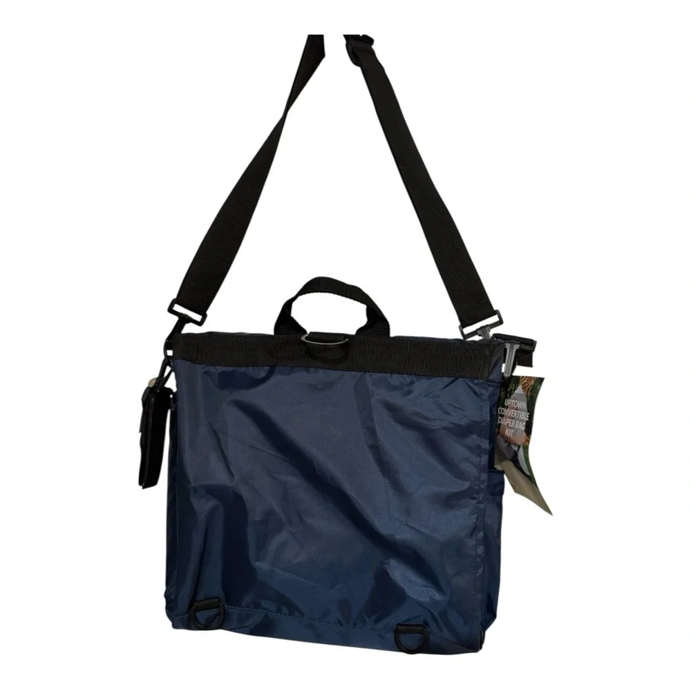 Uptown Convertible Diaper Bag Backpack Navy NWT Changing Pad Stroller Straps